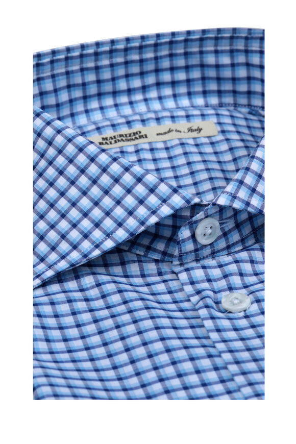 Maurizio Baldassari - Blue Check Sport Shirt 