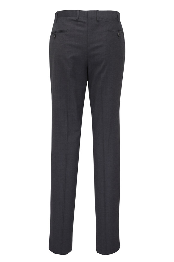 Kiton Charcoal Gray Tonal Plaid Wool Suit - view 8