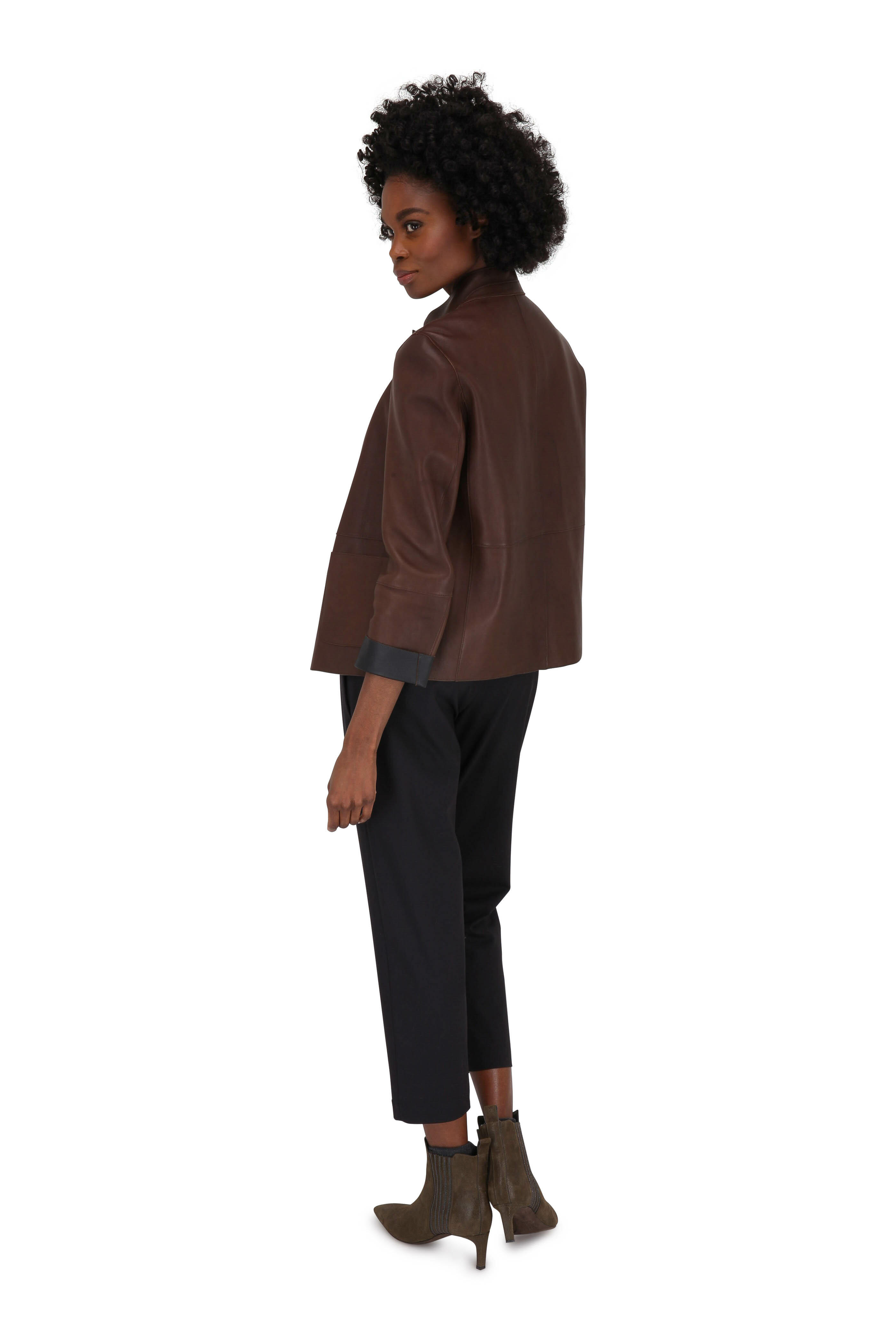 Brunello Cucinelli - Black Wool Monili Trim Jumpsuit