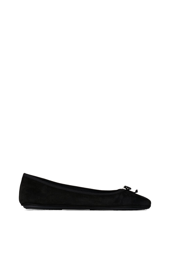 Veronica Beard - Beatrix Black Suede Ballet Flat 