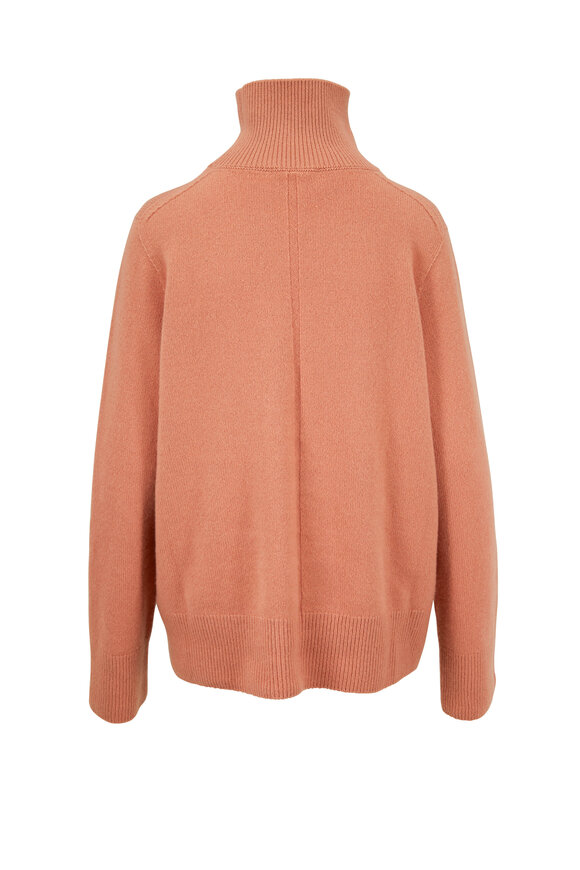 The Row - Milina Caramel Wool & Cashmere Turtleneck Sweater 