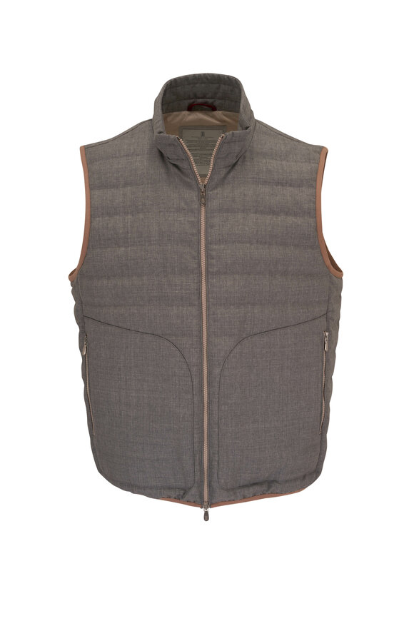 Brunello Cucinelli quilted padded gilet - Grey