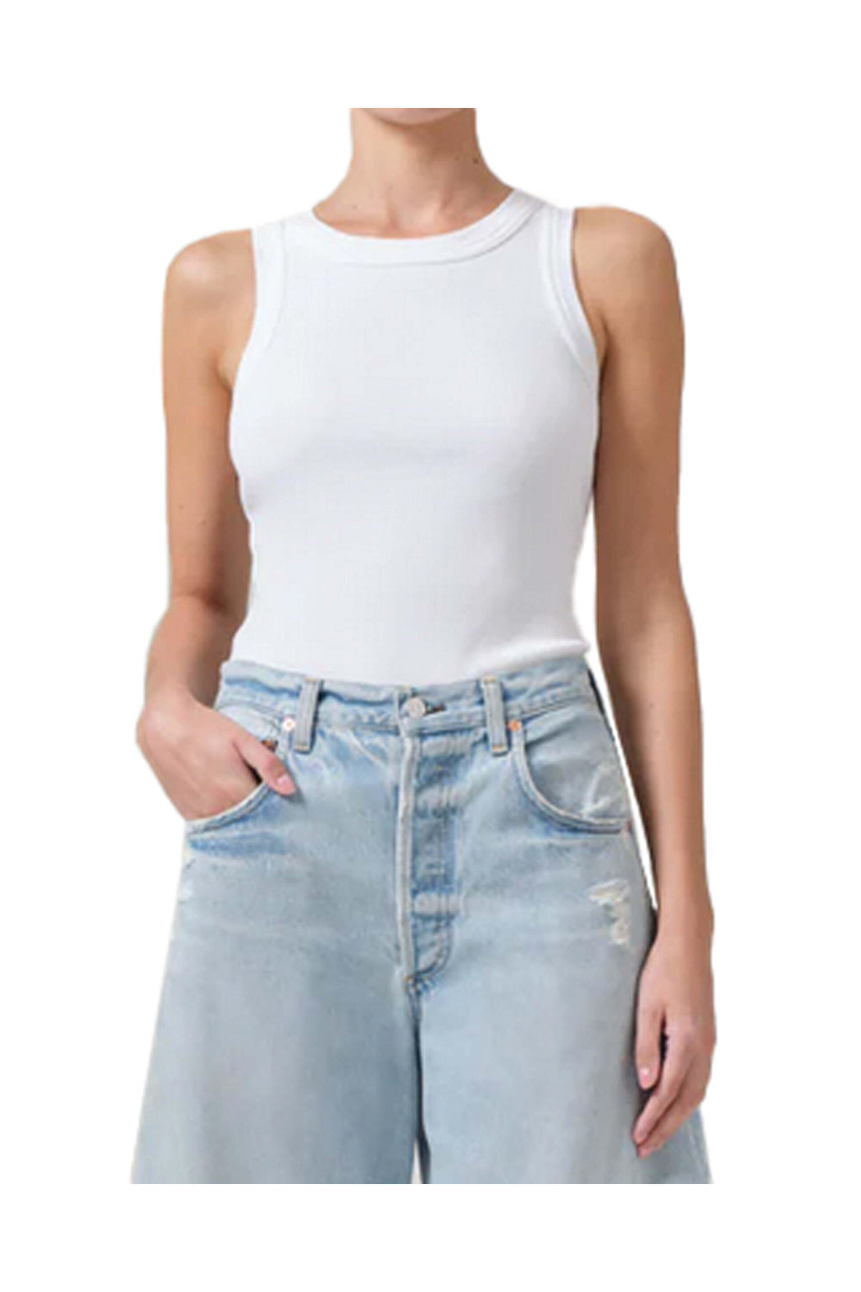 Citizens of Humanity - White Isabel Rib Tank