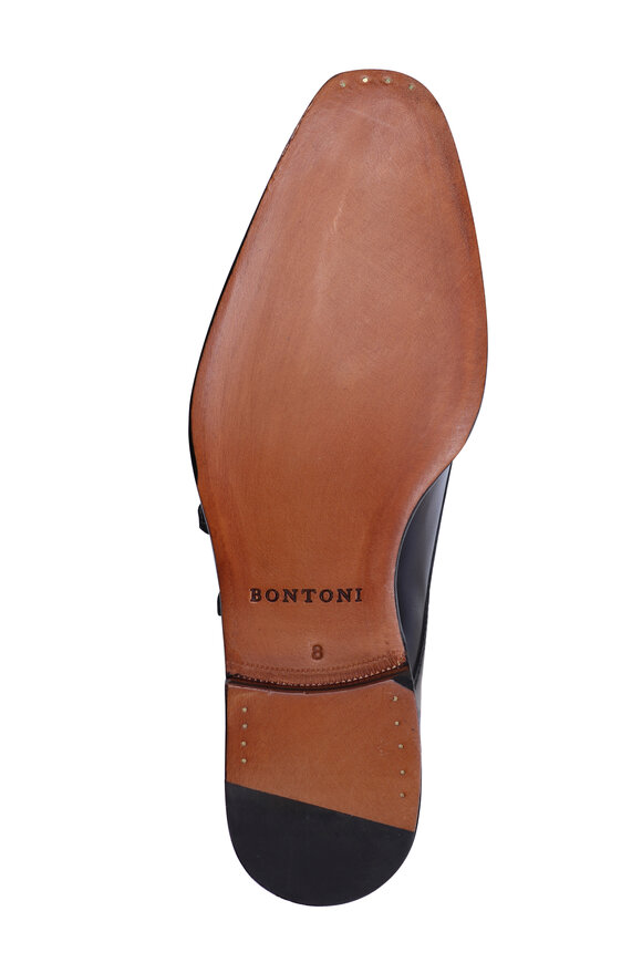 Bontoni Nero Giallo Double Monk Strap Loafer - view 4
