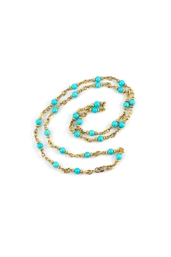 Sylva & Cie 1414Armenian Turquoise Necklace - view 1
