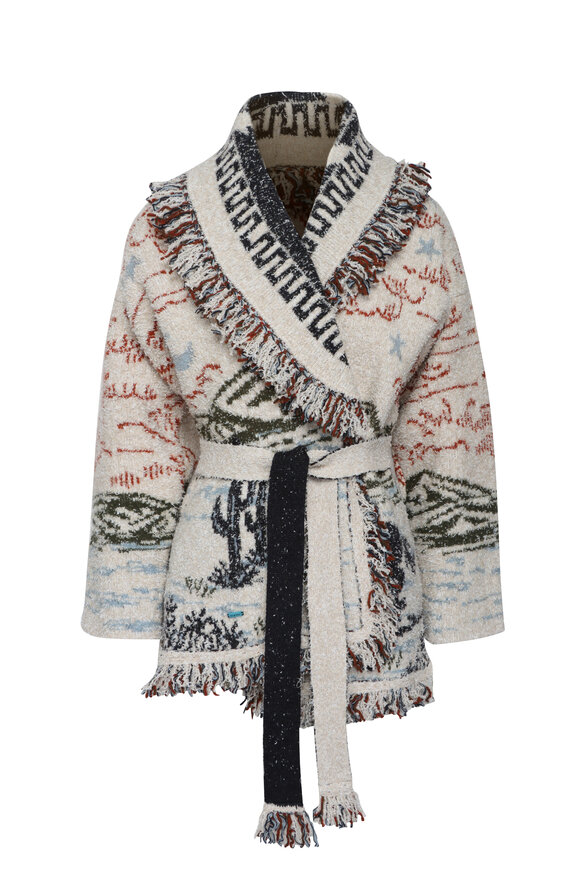 Alanui Sunset Riders Ivory Cardigan