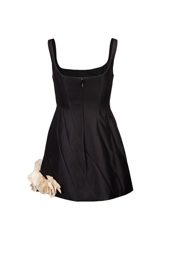 Acler Winchester Black & Cream Floral Mini Dress - view 2