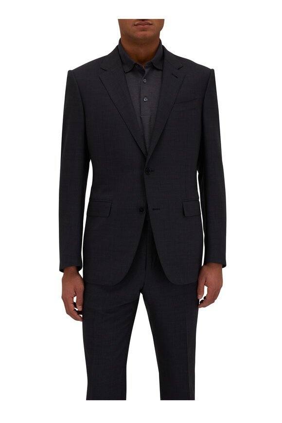 Zegna - High Performance Gray Stripe Wool Suit