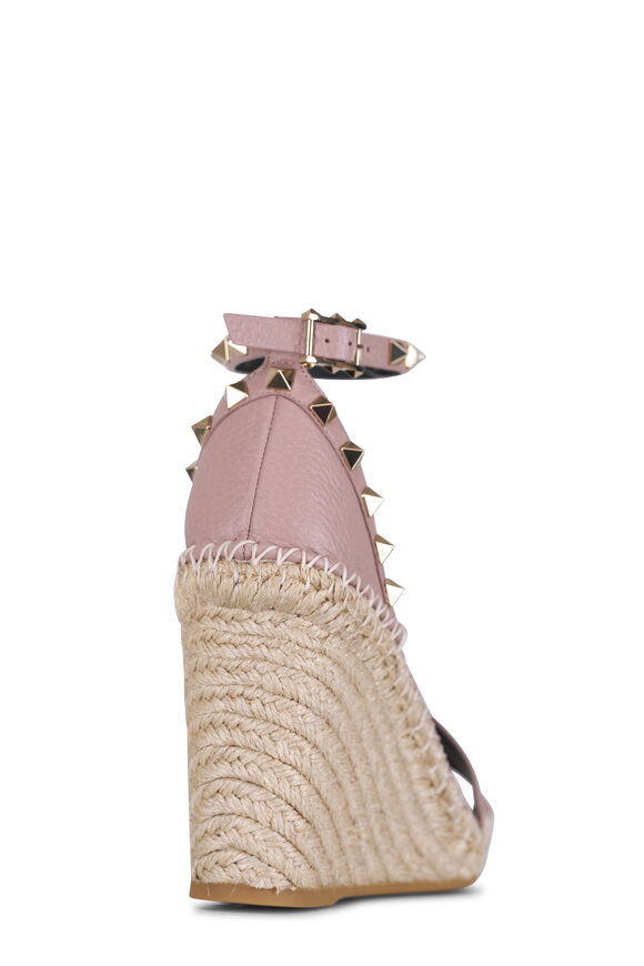 Valentino Garavani - Poudre Rockstud Espadrille Wedge, 105mm