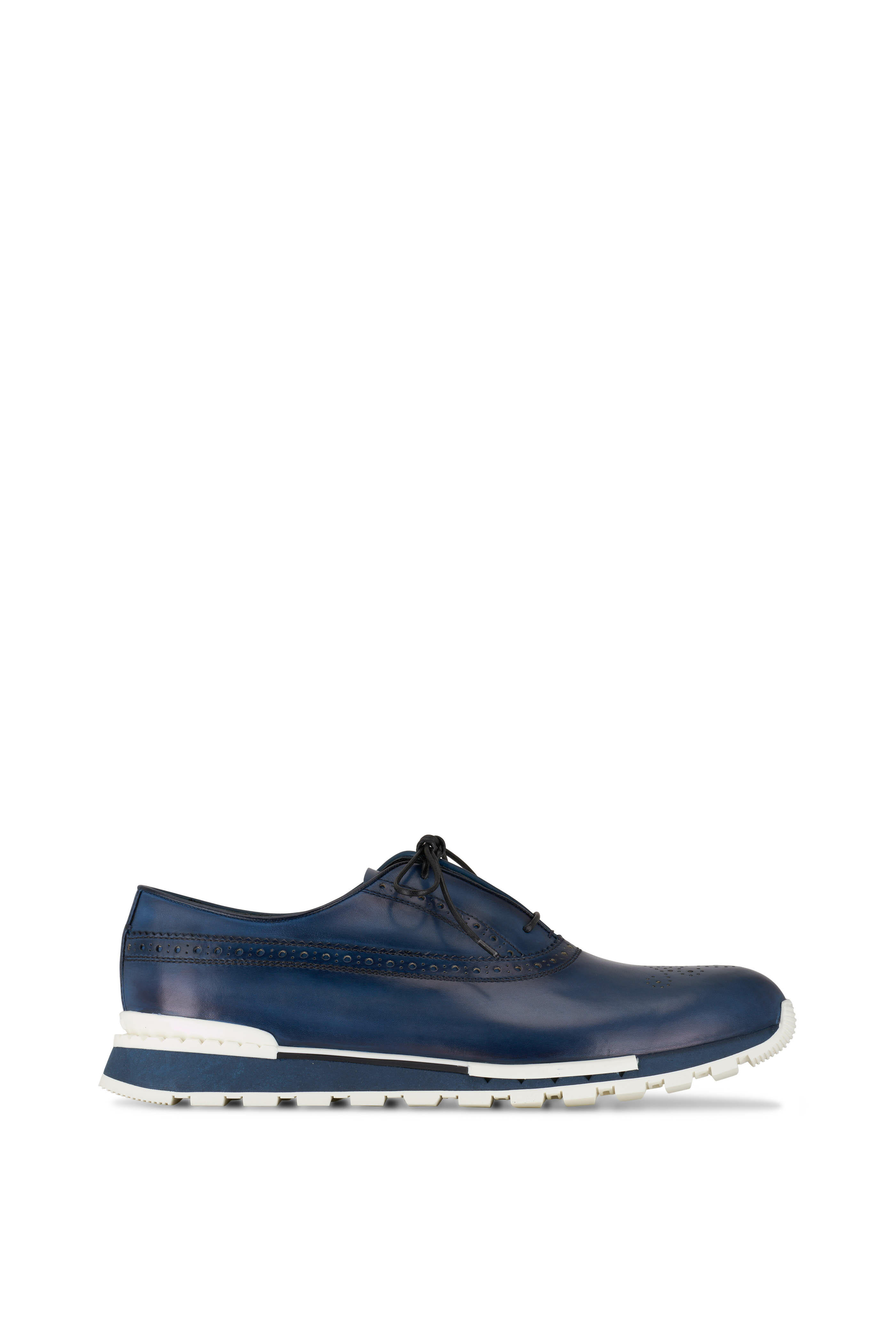 Berluti - Fast Track Aviero Blue Leather Sneaker