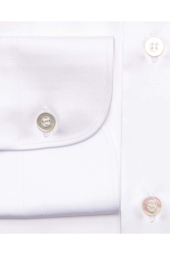 Fray White Satin Dress Shirt - view 2