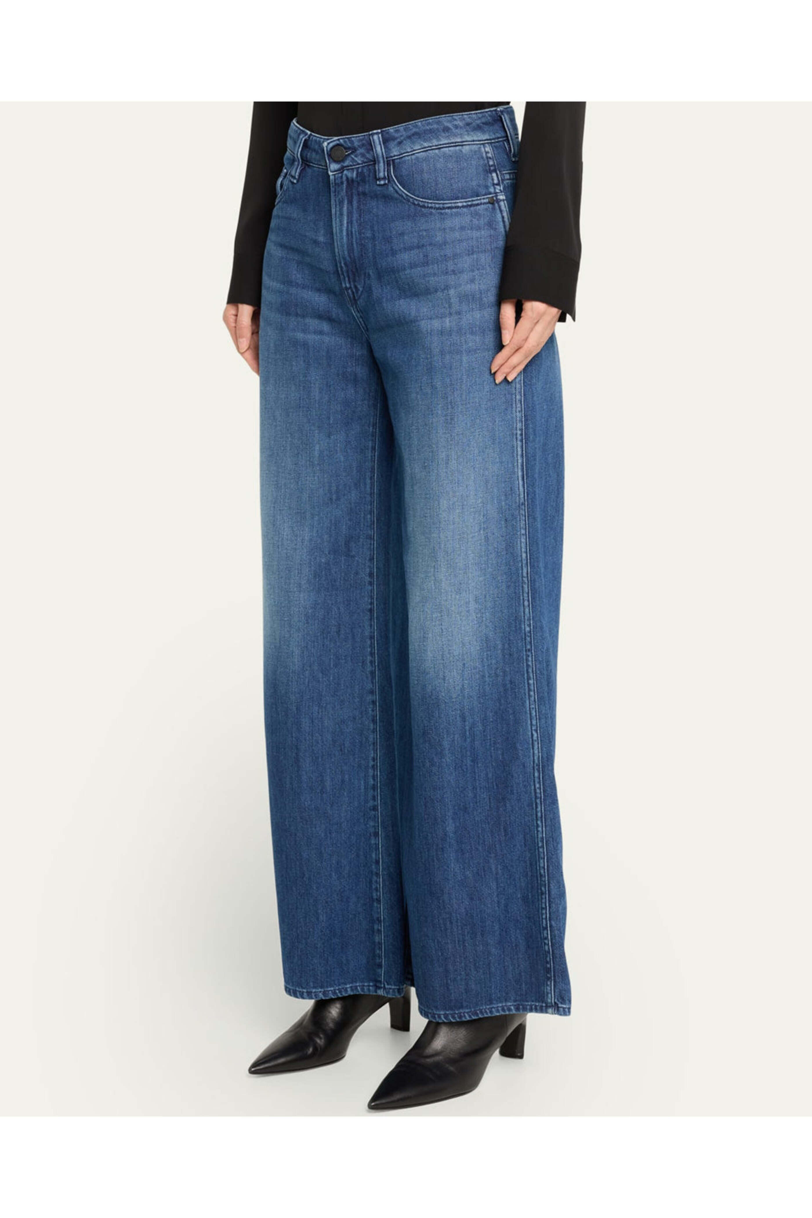 3x1 - The Kat Wide Leg Jean in Bright Night - view 3