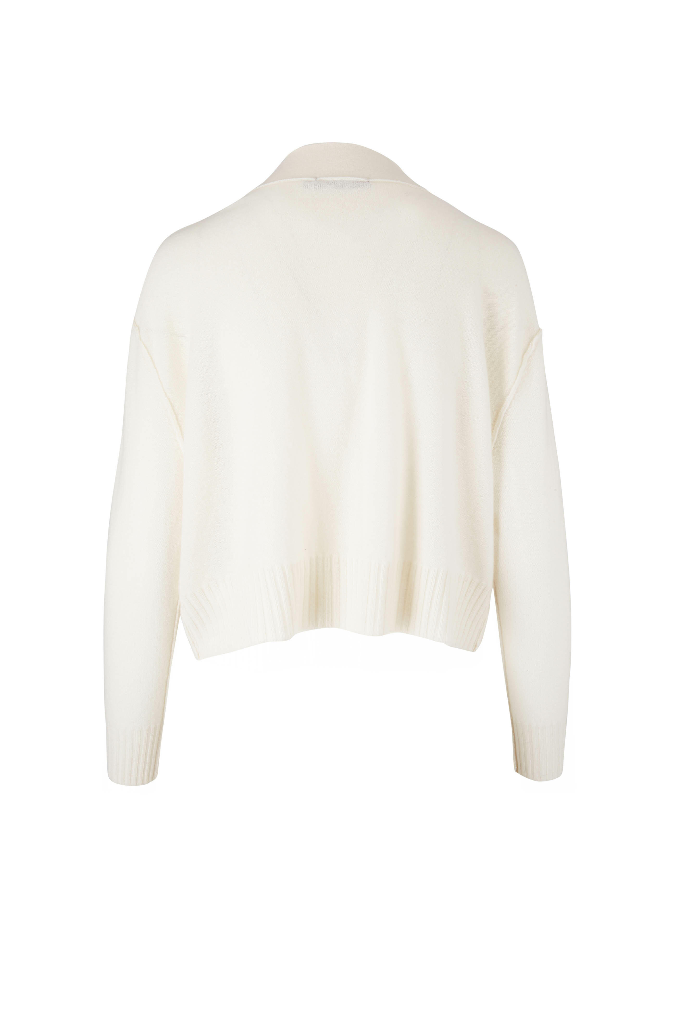 Raffi - Favorite Essential White Cashmere Sweater