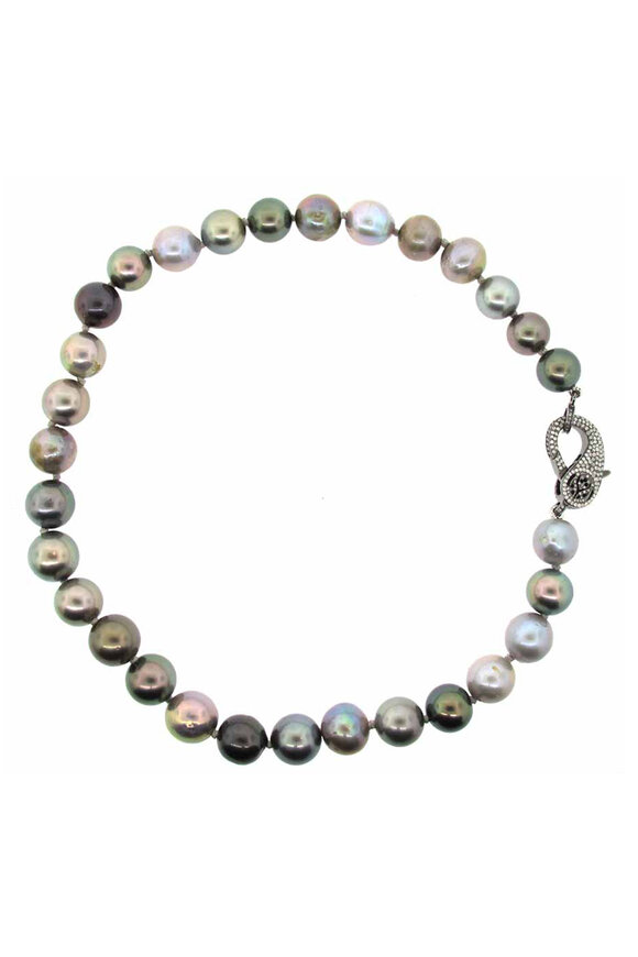 Loree Rodkin Tahitian Multi Gray Pearl Necklace