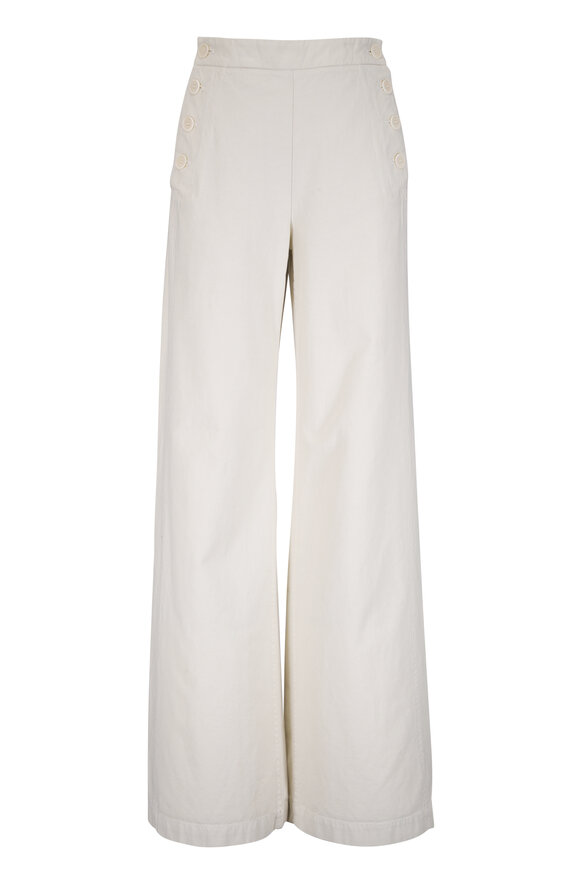 Nili Lotan Reed Stone Cotton Pants - view 1
