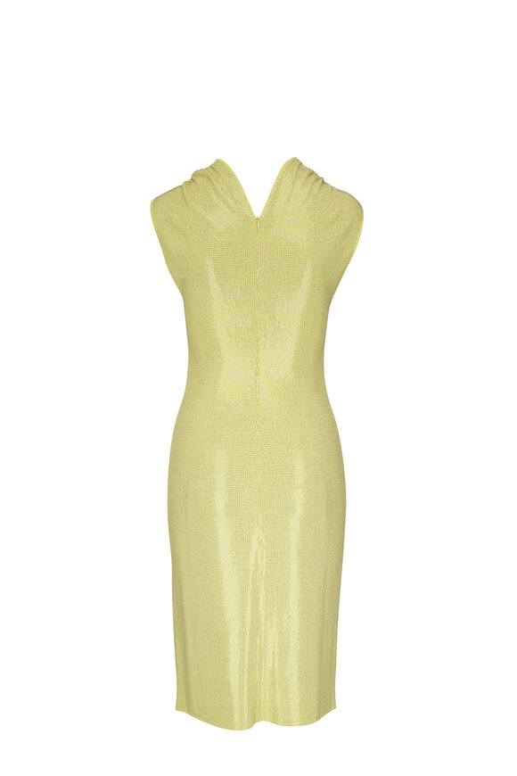 Bottega Veneta - Hotfix Sherbet Yellow Stud Embroidered Dress 