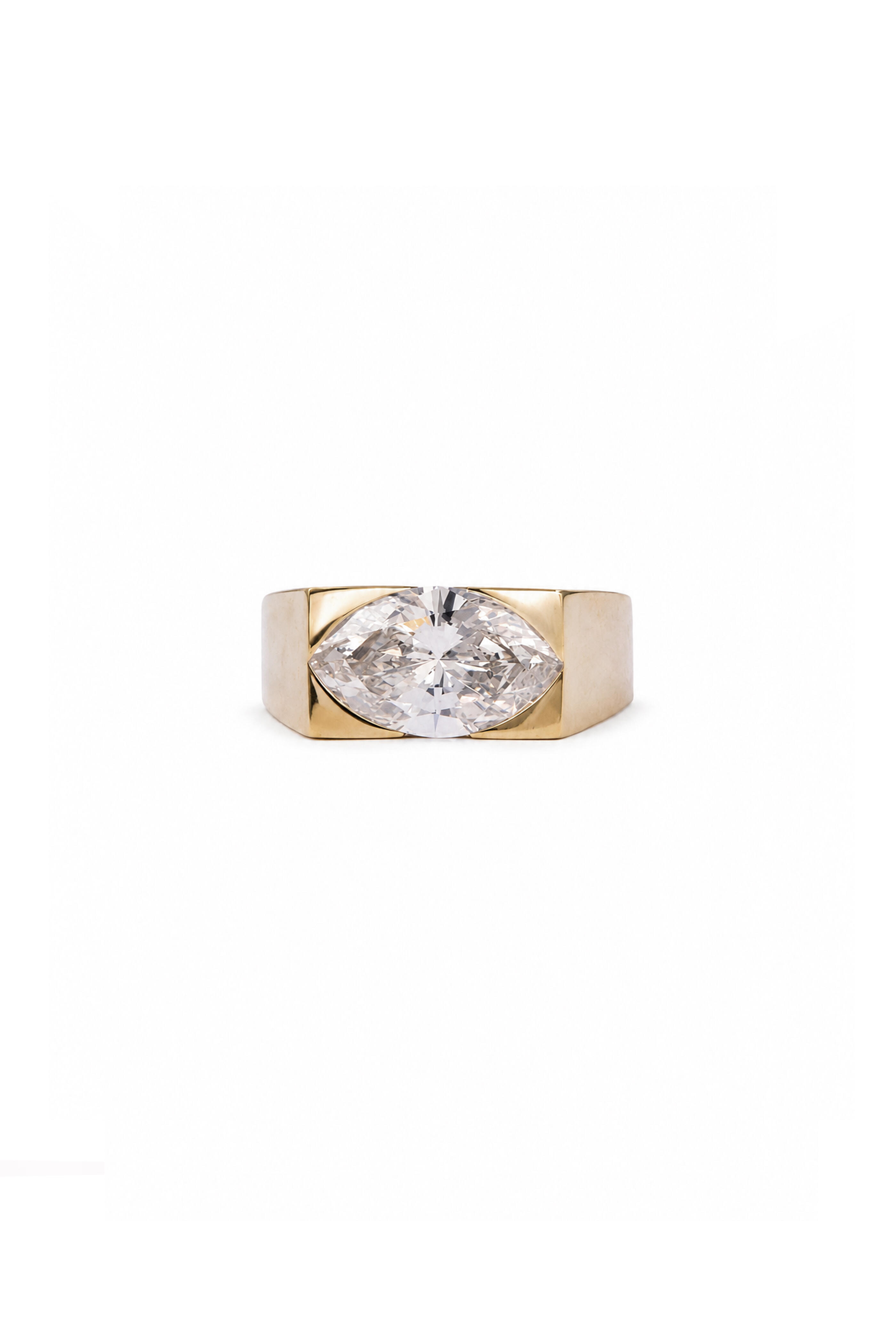 Sylva & Cie - Marquise Cut Diamond Statement Ring - view 1