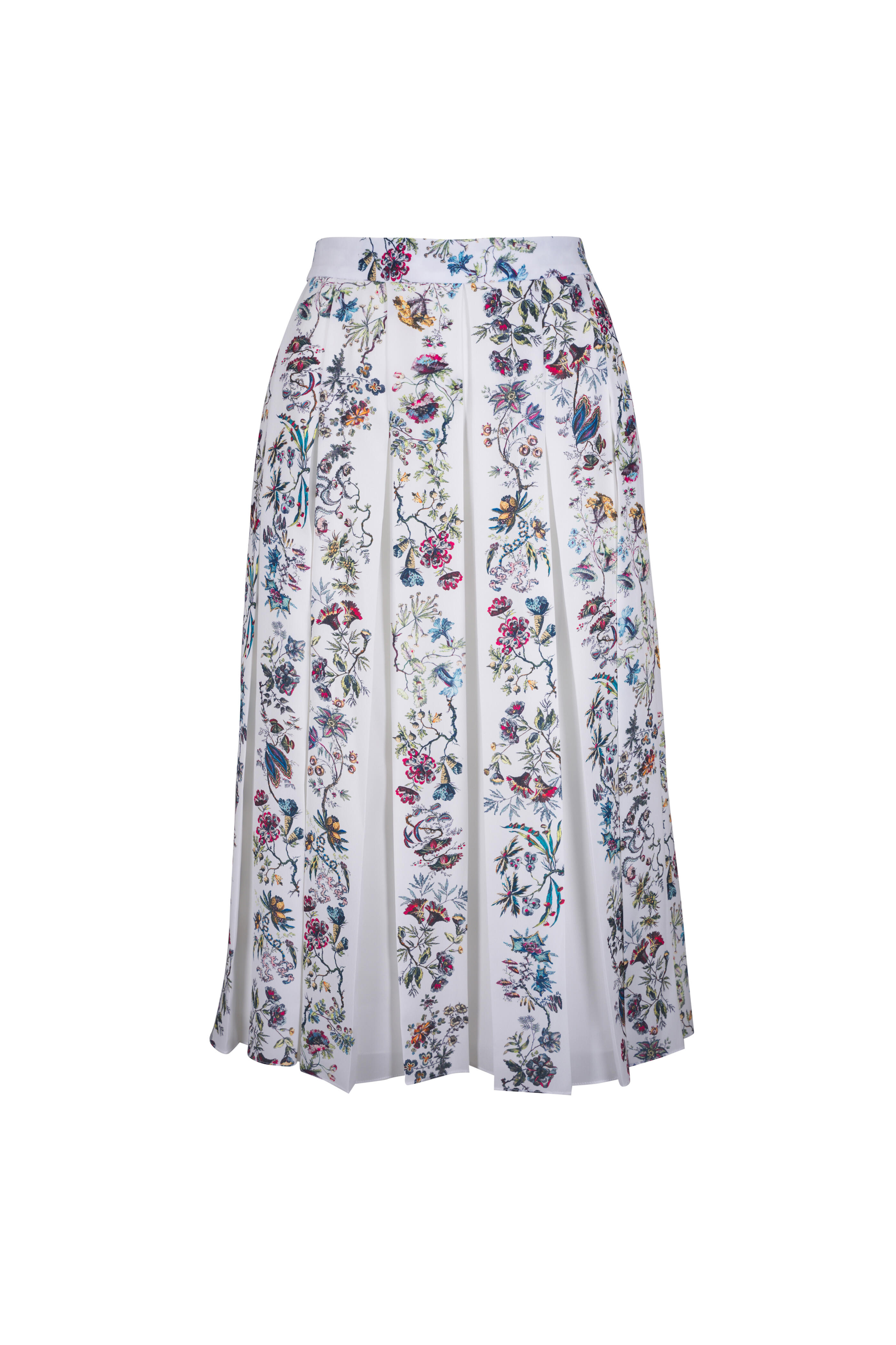Adam Lippes - Gracen Floral Print Pleated Skirt