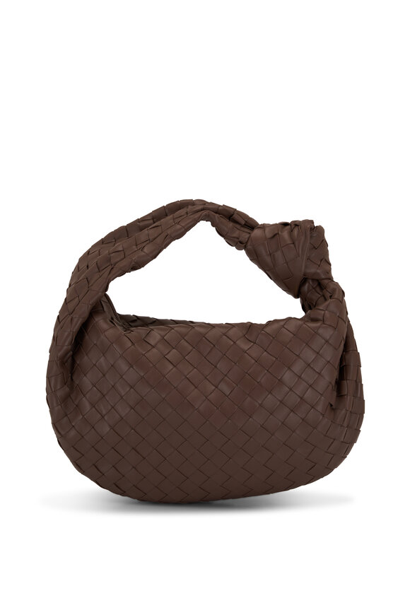 Bottega Veneta - Teen Jodie Taupe Gray Leather Shoulder Bag 