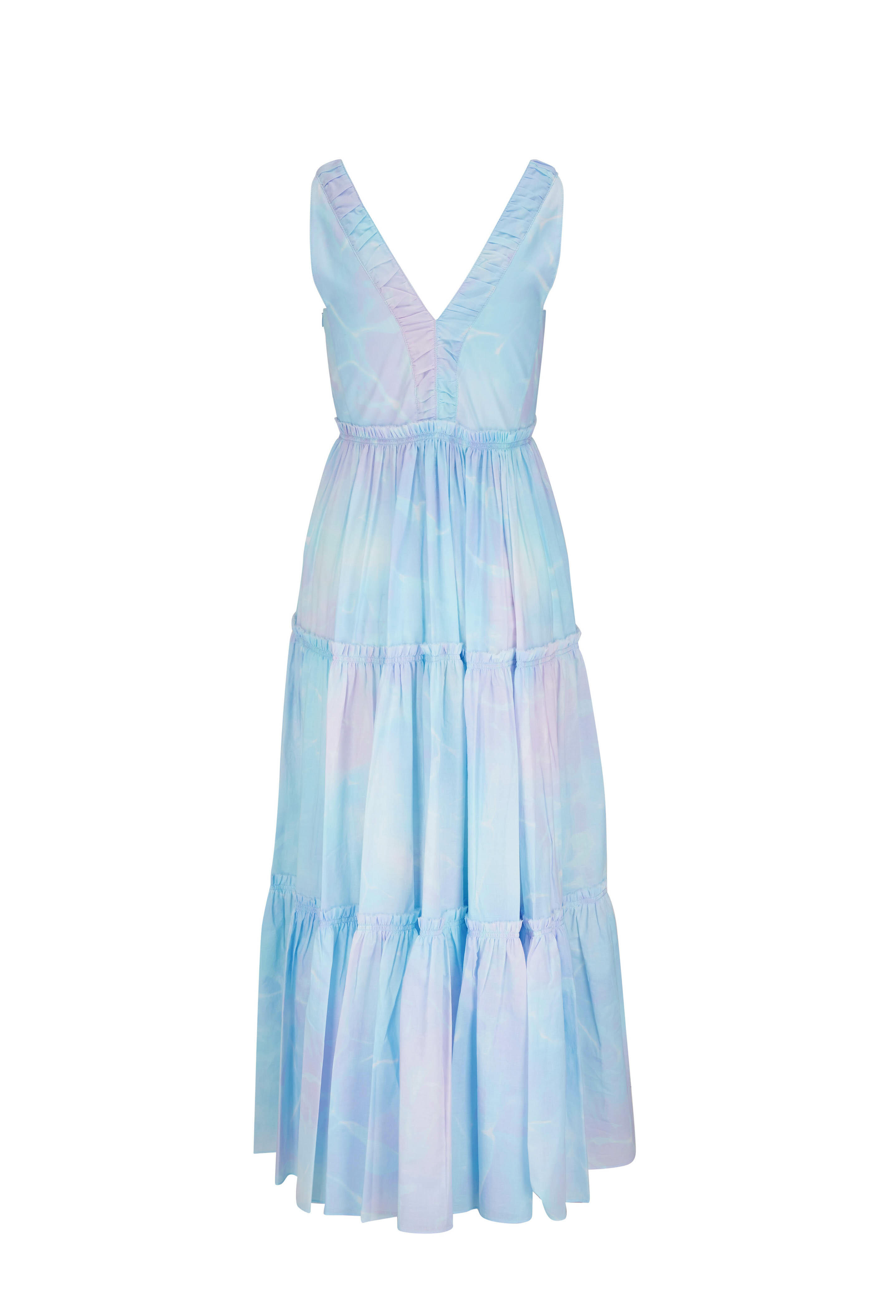 Dorothee Schumacher - Into The Blue Blurry Blue Tiered Sleeveless Dress