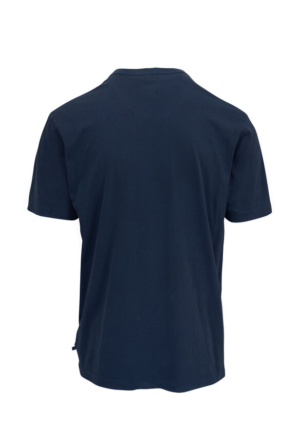 James Perse - Lake Blue Cotton Crewneck T-Shirt