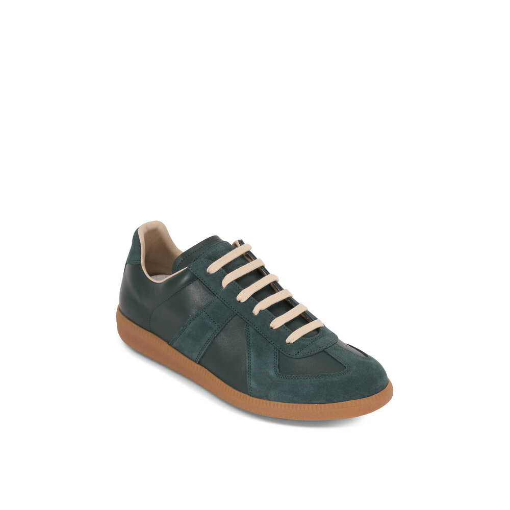 スニーカー Maison Margiela Leather Sneakers With Inset Design And Maison Margiela Leather Sneakers With Inset Design And