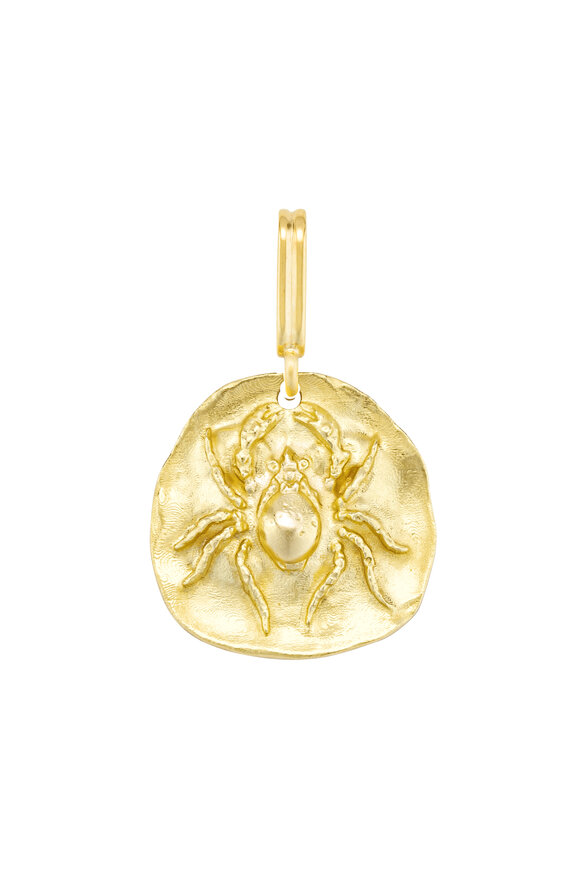 Mellerio 18k Yellow Gold Spider Medallion Charm