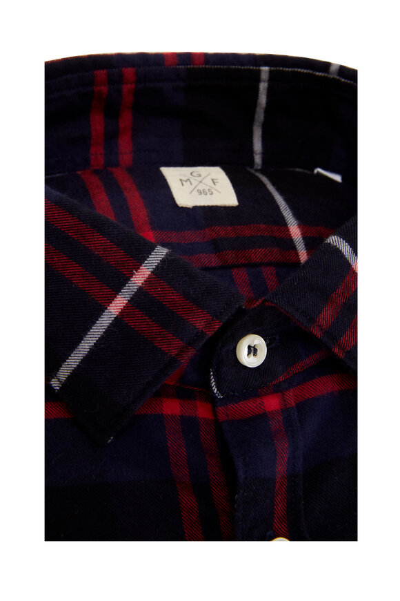 GMF - Navy & Red Plaid Sport Shirt