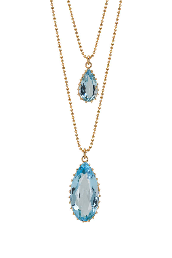 Renee Lewis - Antique Blue Topaz Layered Necklace