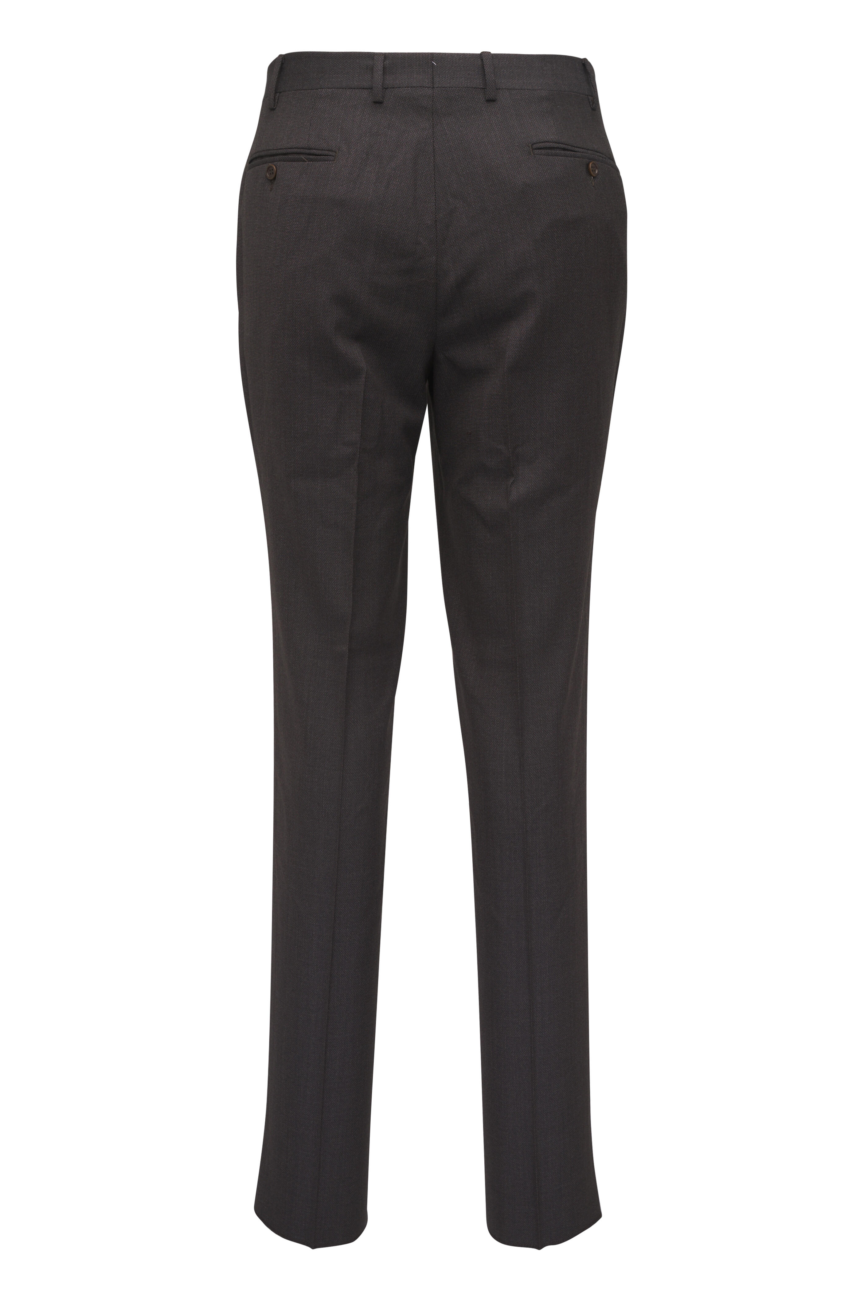 Canali - Brown Wool Dress Pant