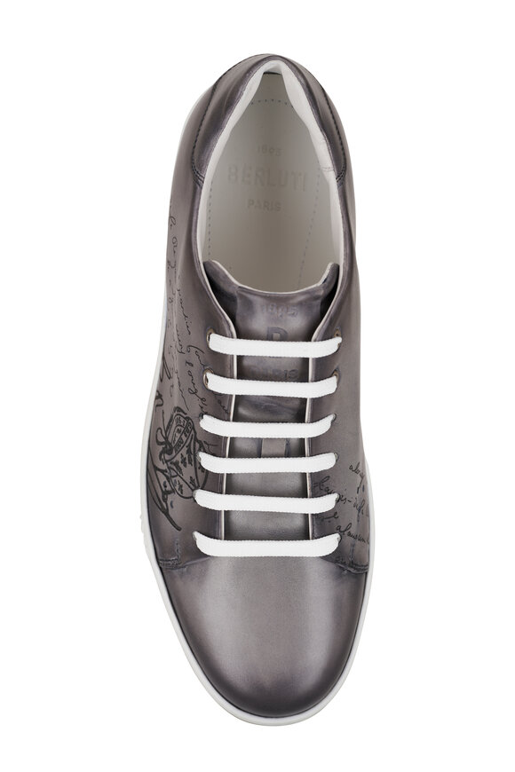 Berluti - Playtime Light Aluminio Scritto Leather Sneaker 