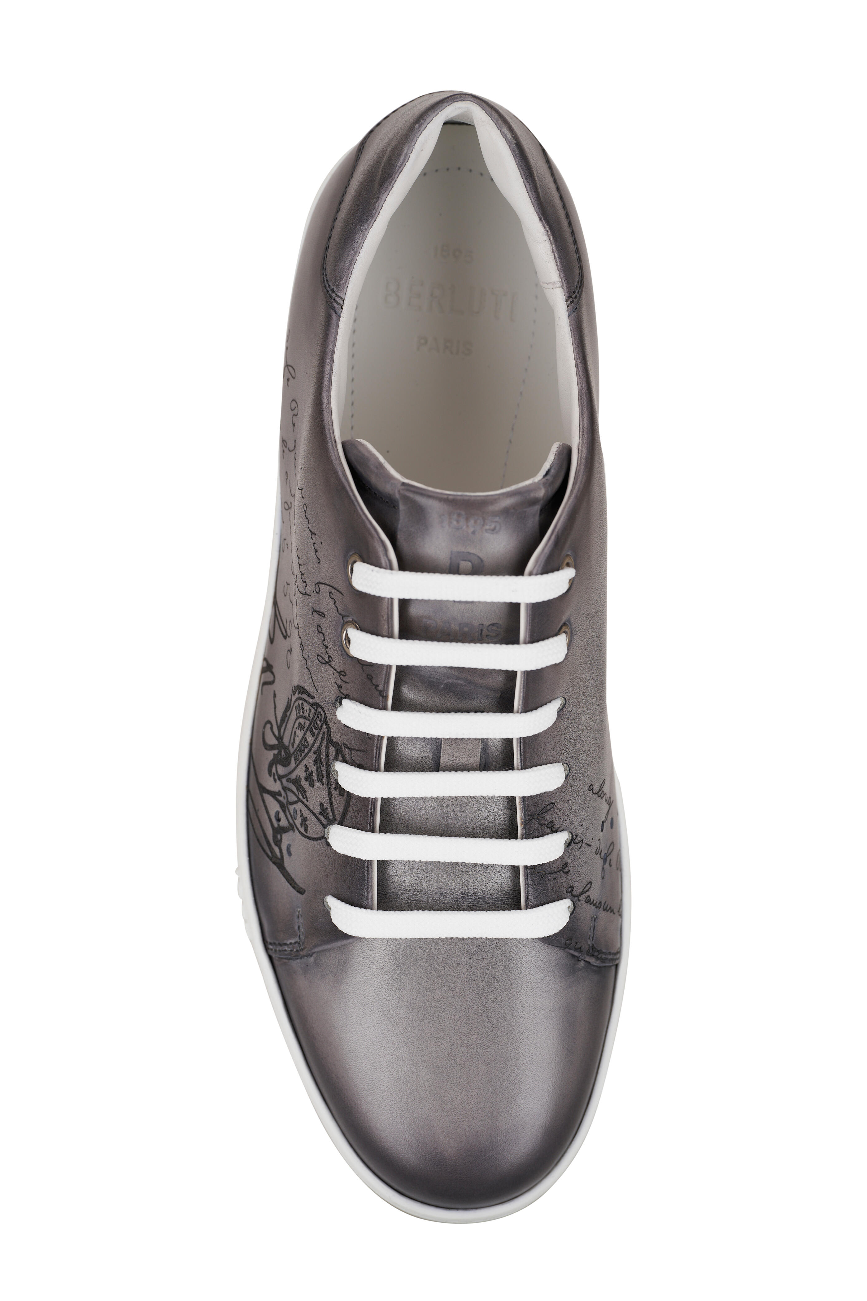 Berluti - Playtime Light Aluminio Scritto Leather Sneaker