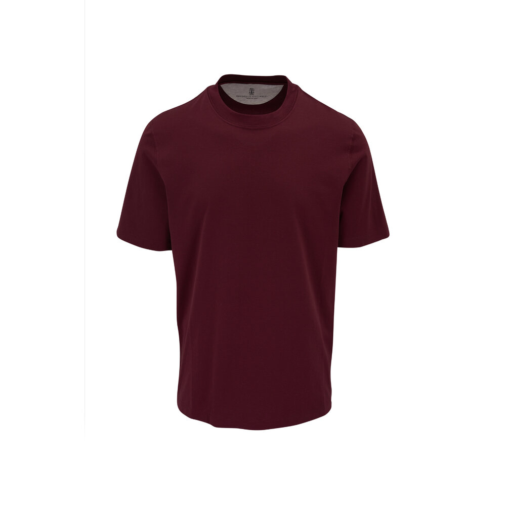 Brunello Cucinelli Bordeaux Nylon T-Shirt main image 1