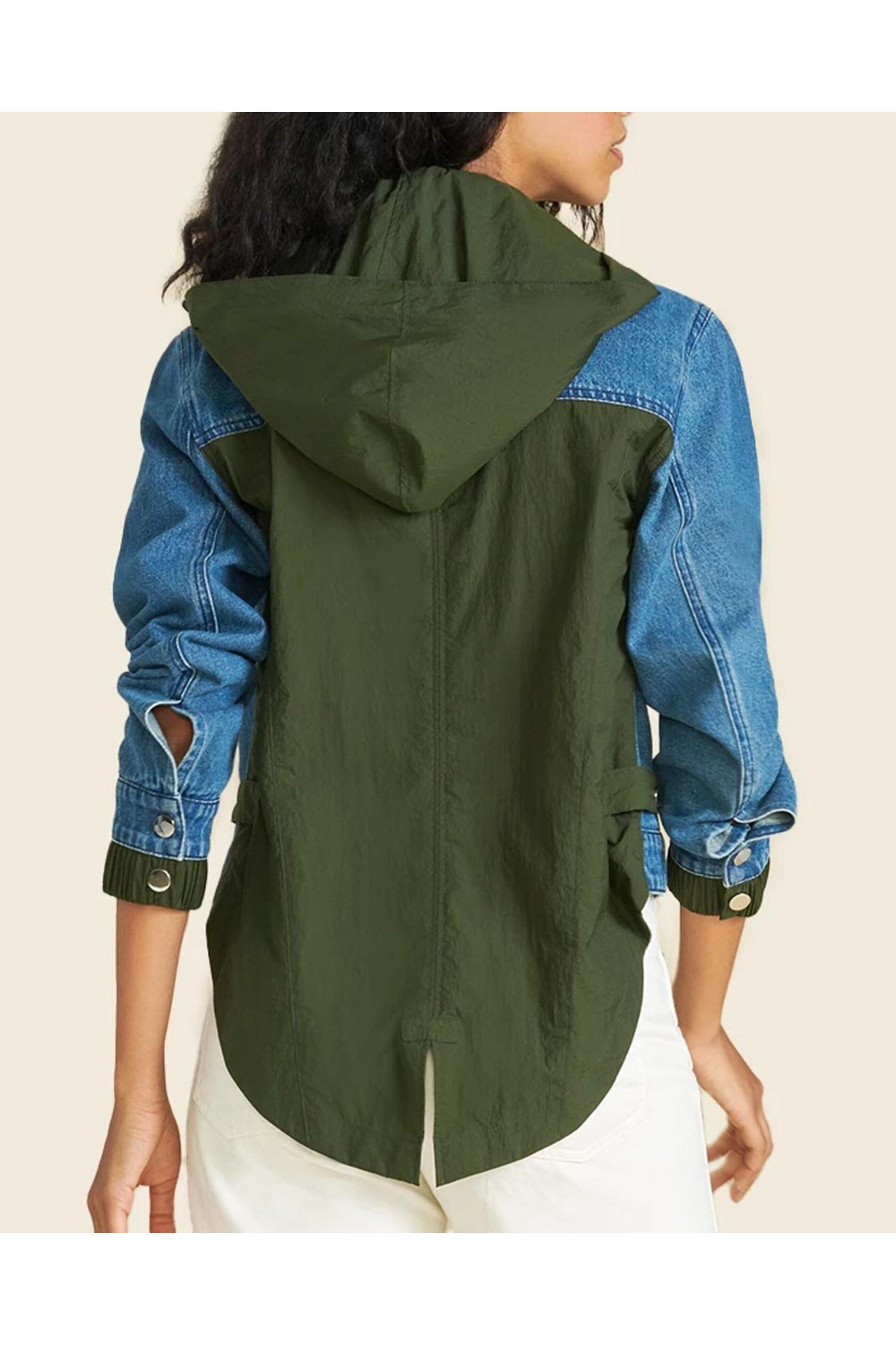 Veronica Beard - Waterfall Shani Hooded Denim Jacket
