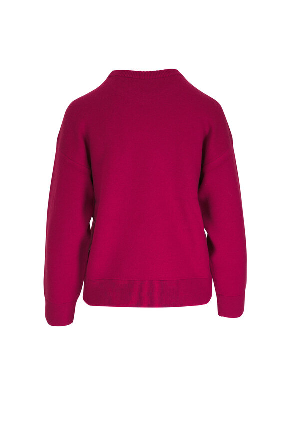 Vince - Raspberry Structured Pullover Sweater