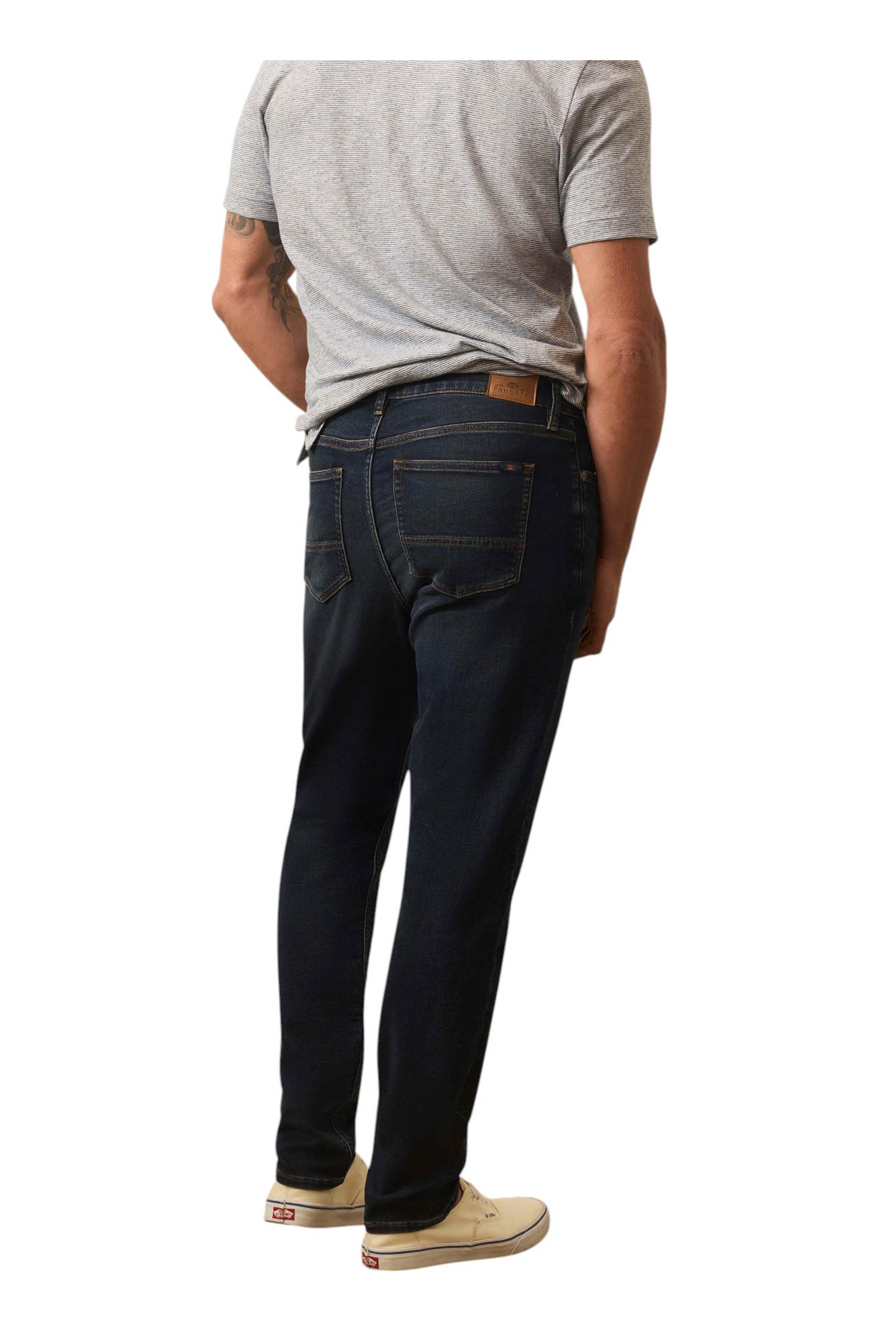 Faherty Brand - Belmar Coast Indigo Stretch Terry Five Pocket Jean