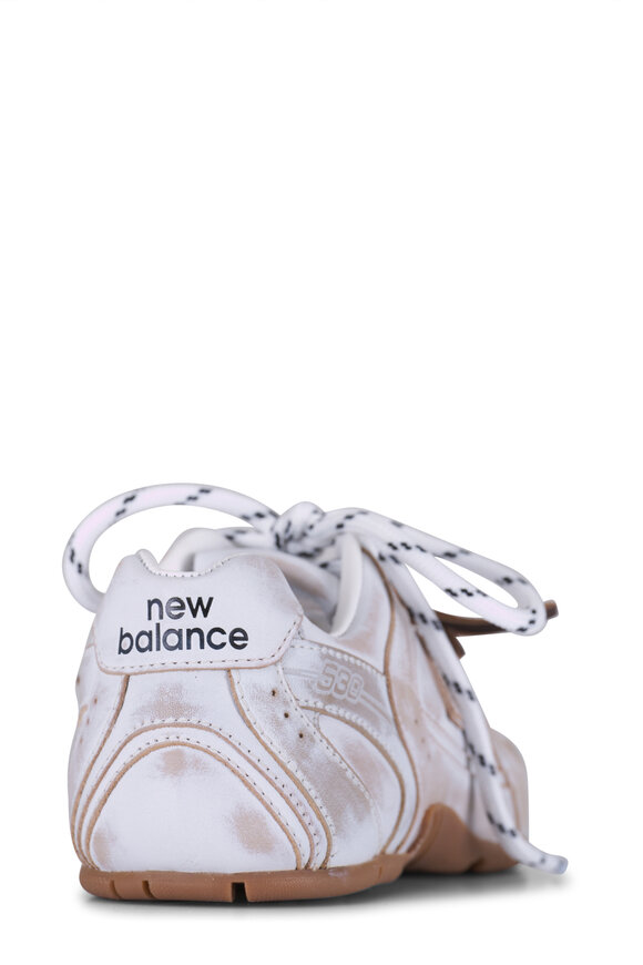 Miu Miu Bianco 530 SL Leather Low Top Sneaker - view 3