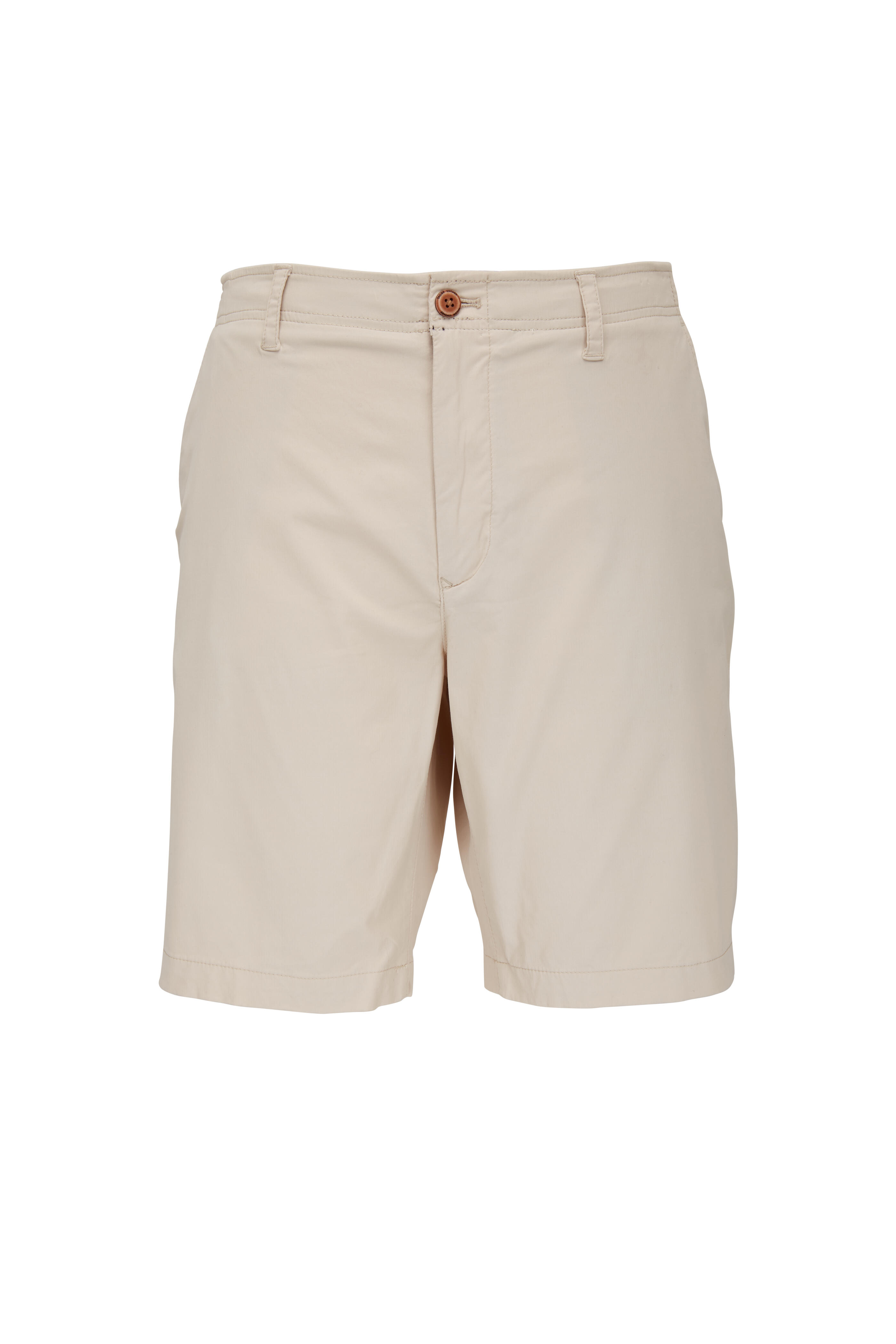 Tailor Vintage - Pumice Linen & Cotton Slim Fit Shorts