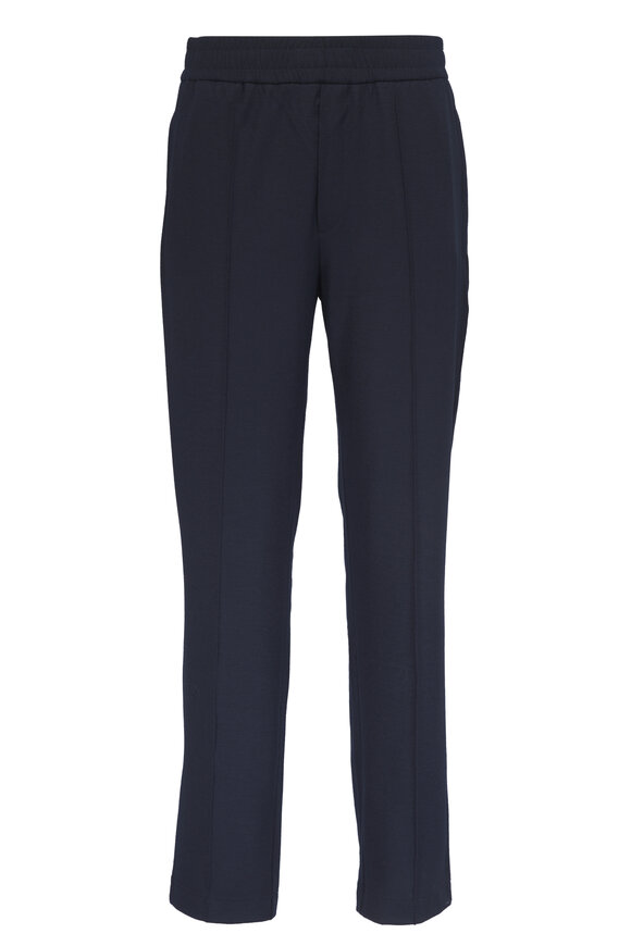 Moncler Navy Blue Flannel Pant - view 1
