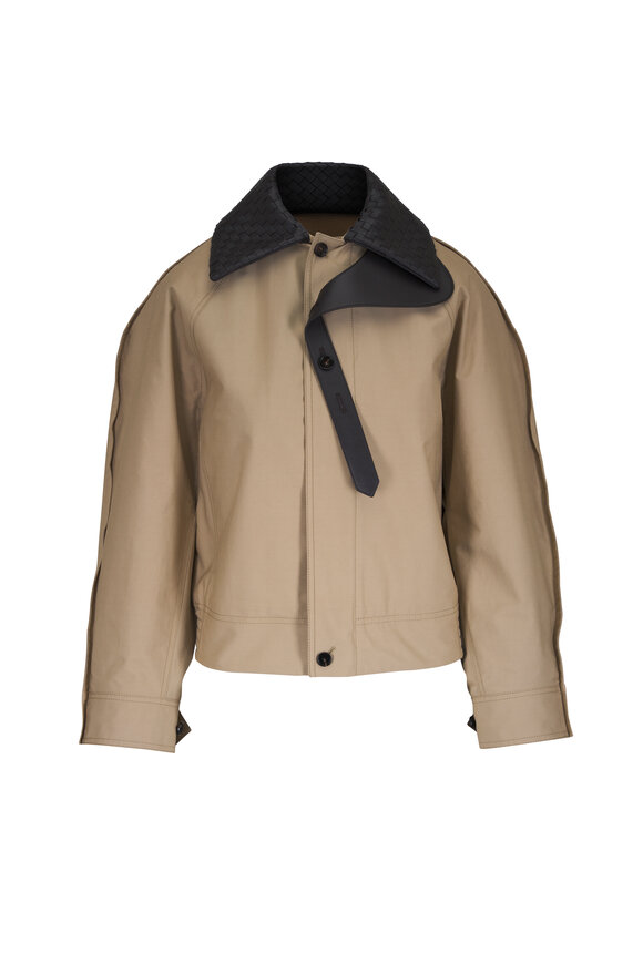 Bottega Veneta Sahara Cotton Blouson & Intrecciato Jacket