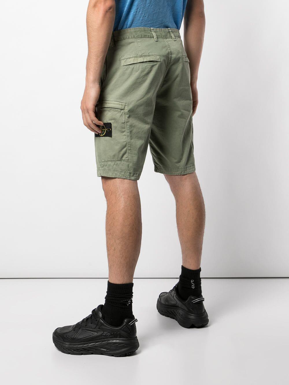 Stone Island - Sage Bermuda Cargo Shorts