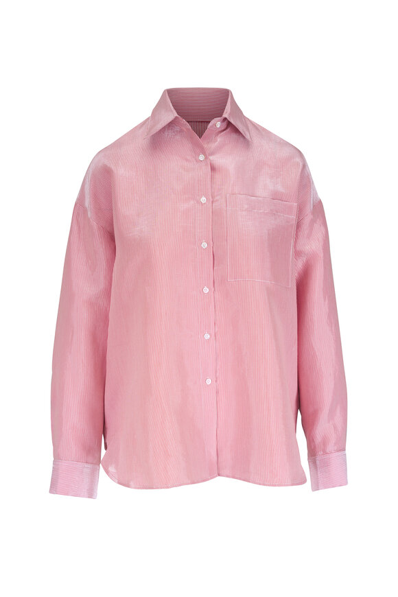 TWP Something Borrowed White & Red Stripe Shirt - view 1