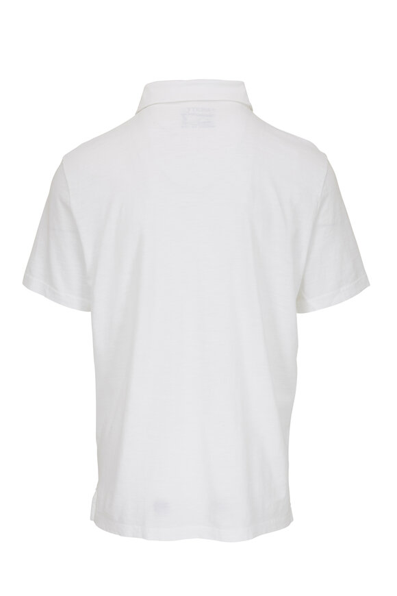 Faherty Brand - Sunwashed Solid White Polo