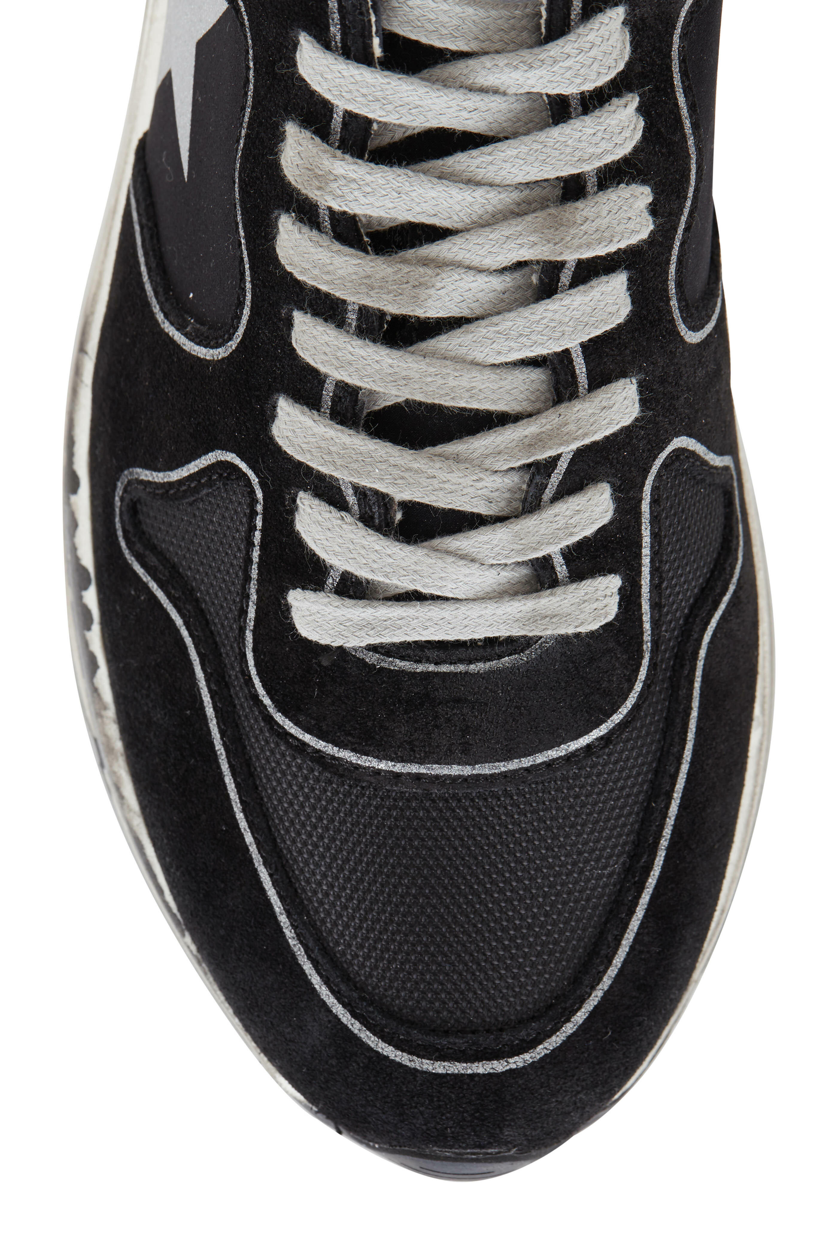 Golden Goose - Running Sole Black Suede Sneaker | Mitchell
