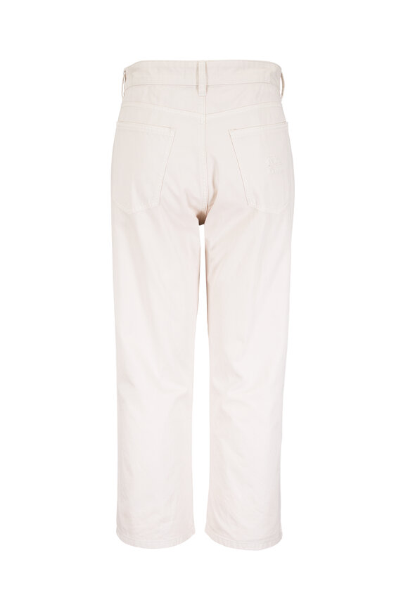 Miu Miu White Cropped Jean - view 4