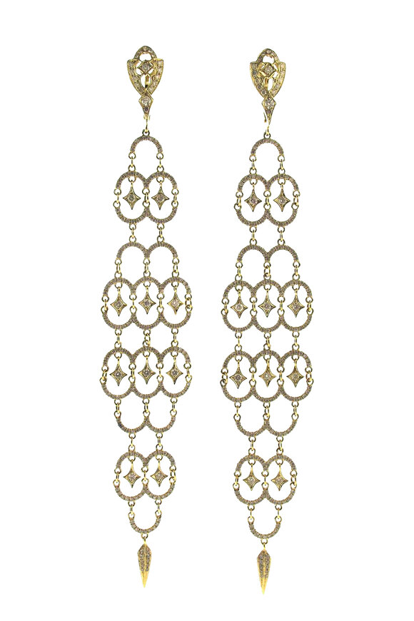 Loree Rodkin Large Pave Polina Earrings