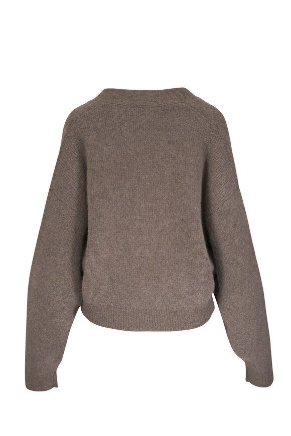 Le Kasha Derios Olive Organic Cashmere Cardigan - view 5