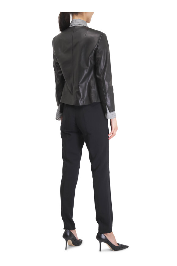 Akris Melissa Black Double-Faced Wool Pant - view 4