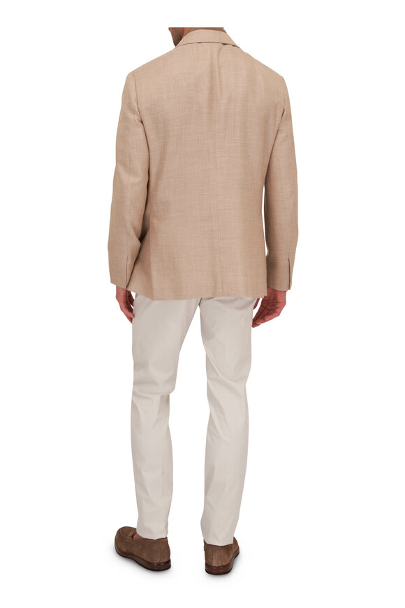 Brioni - Tan Wool, Silk & Linen Sportcoat 