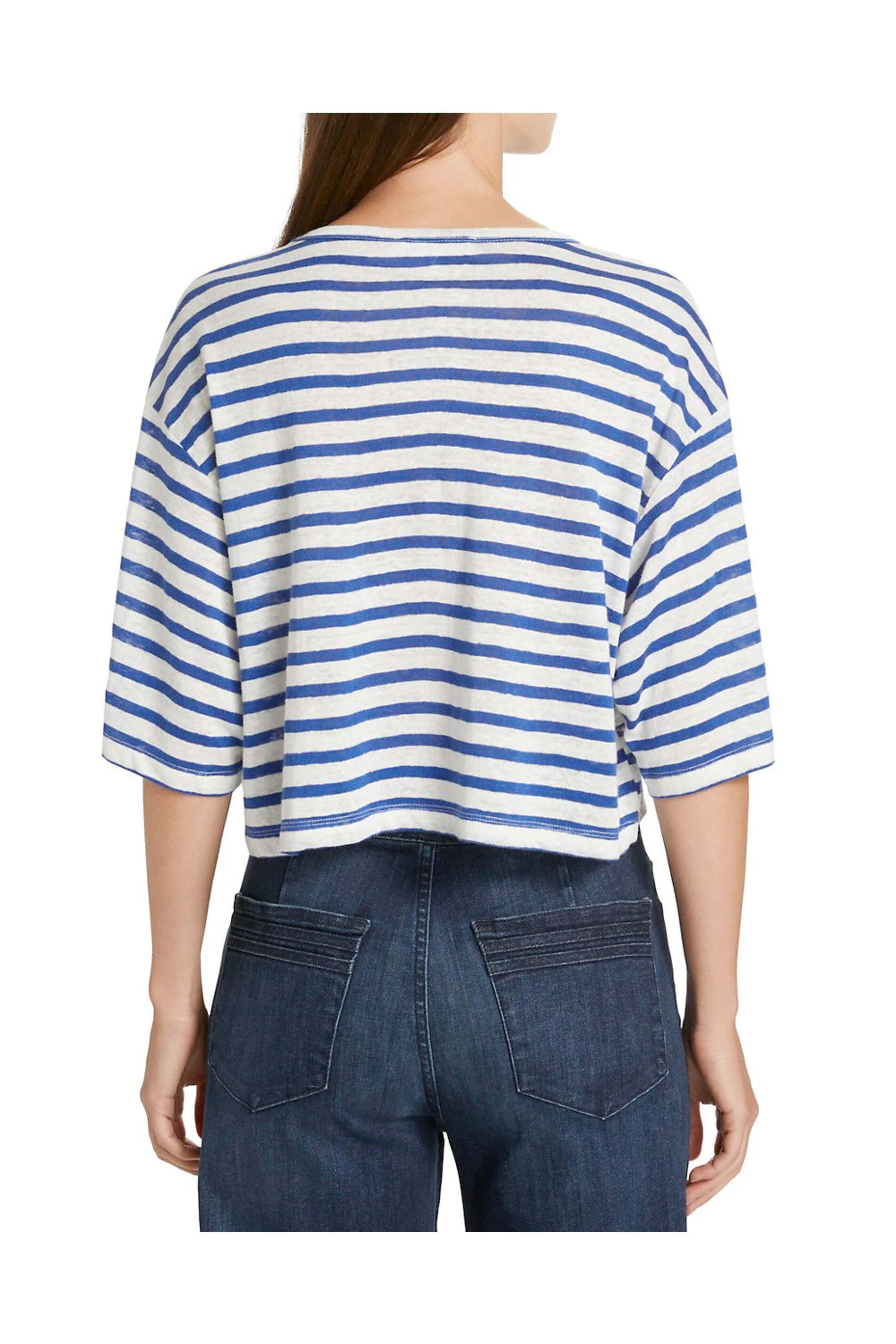 Frame - Ultramarine Boxy Crop Tee